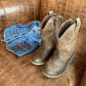 Toddler Western Boots + Vest